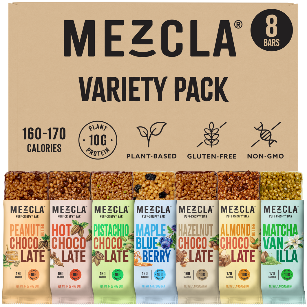 Mezcla Bars Variety Pack Sampler - 8 Bars x 1.4 oz case