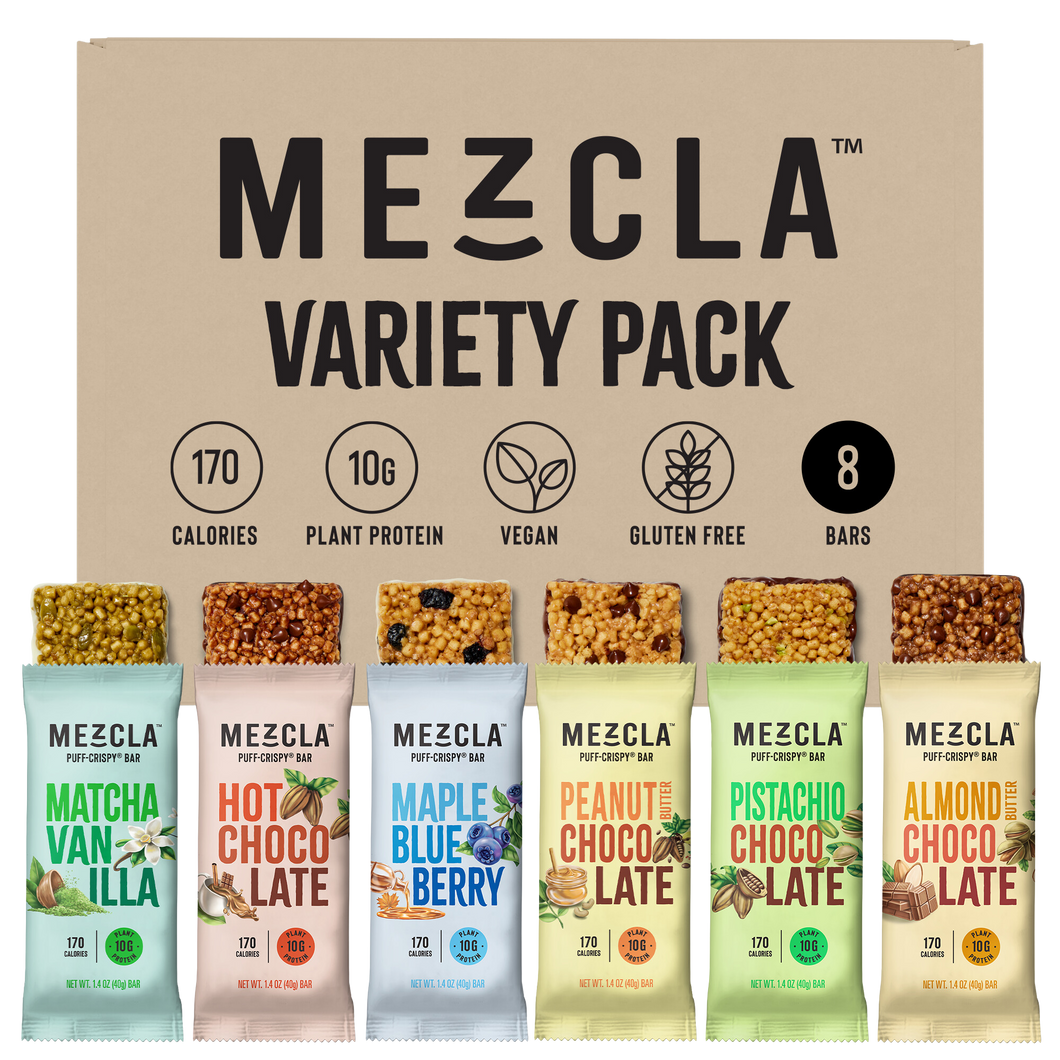 Mezcla Bars Variety Pack Sampler - 8 Bars x 1.4 oz case