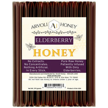 Load image into Gallery viewer, Arvoli Honey Elderberry infused Honey Sticks
