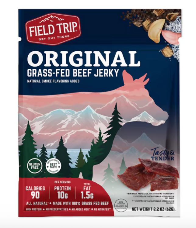 Field Trip Original Beef Jerky 2.2 oz bag - 9 bags x 2.2oz case