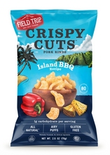Load image into Gallery viewer, Field Trip Crispy Cuts, Island BBQ Pork Rind 2.5oz bag - 10 bags x 2.5oz case
