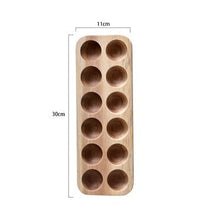 Load image into Gallery viewer, Blak Hom Japanese style Wooden Double Row Egg Storage
