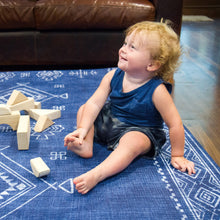 Load image into Gallery viewer, Shwally - For Home and Play Dakota Blue Playmat
