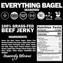Load image into Gallery viewer, Field Trip BK Everything Bagel Seasoned Beef Jerky 2.2 oz bag - 9 bags x 2.2oz case
