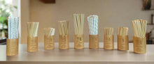 Load image into Gallery viewer, Holy City Straw Company Branded small Bamboo Straw Holder
