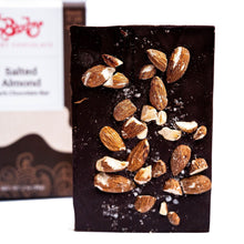 Load image into Gallery viewer, Dark Chocolate Salted Almond Chocolate Bar
