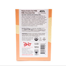Load image into Gallery viewer, Organic Maine Grains Oat Milk Chocolate Bar (Vegan)
