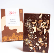 Load image into Gallery viewer, Milk Chocolate Salted Almond Chocolate Bar
