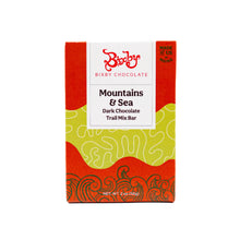 Load image into Gallery viewer, Mountains + Sea Trail Mix 70% Dark Chocolate Bar
