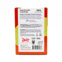 Load image into Gallery viewer, Mountains + Sea Trail Mix 70% Dark Chocolate Bar
