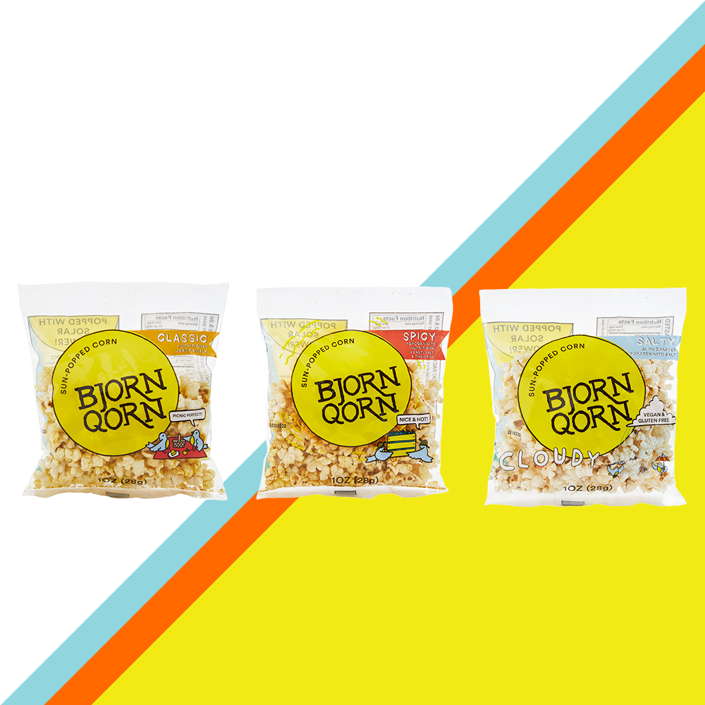Bjorn Qorn Mix Popcorn Bags -15-Pack x 1oz Bag