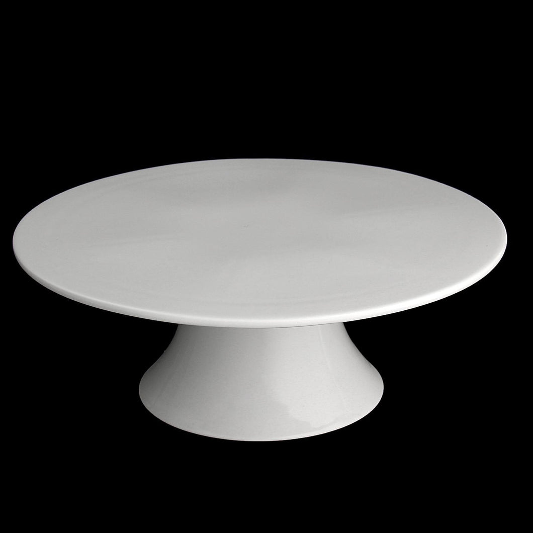 Wilmax Porcelain Round White Cake Stand 12