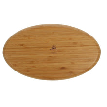 Load image into Gallery viewer, Wilmax Porcelain Set Of 3 Bamboo 3 Section Platter 14&quot; inch X 8&quot; inch | For Appetizers / Barbecue / Burger Sliders
