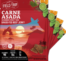 Load image into Gallery viewer, Field Trip Carne Asada Beef Jerky 2.2oz bag - 9 bags x 2.2oz case

