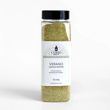 Load image into Gallery viewer, Curio Spice Co. Classic Blend Verano Lemon Pepper in a bulk jar.
