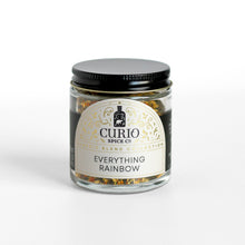 Load image into Gallery viewer, Curio Spice Co. Classic Blend Everything Rainbow in a glass jar.
