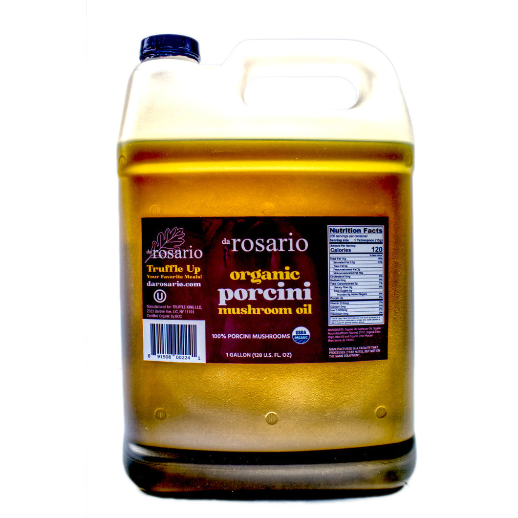 daRosario™ USDA Organic Porcini Mushroom Oil 1-Gallon unit