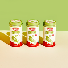 Load image into Gallery viewer, three tins of edggies veggies kale sprinkles: the easiest way to eat your veggies

