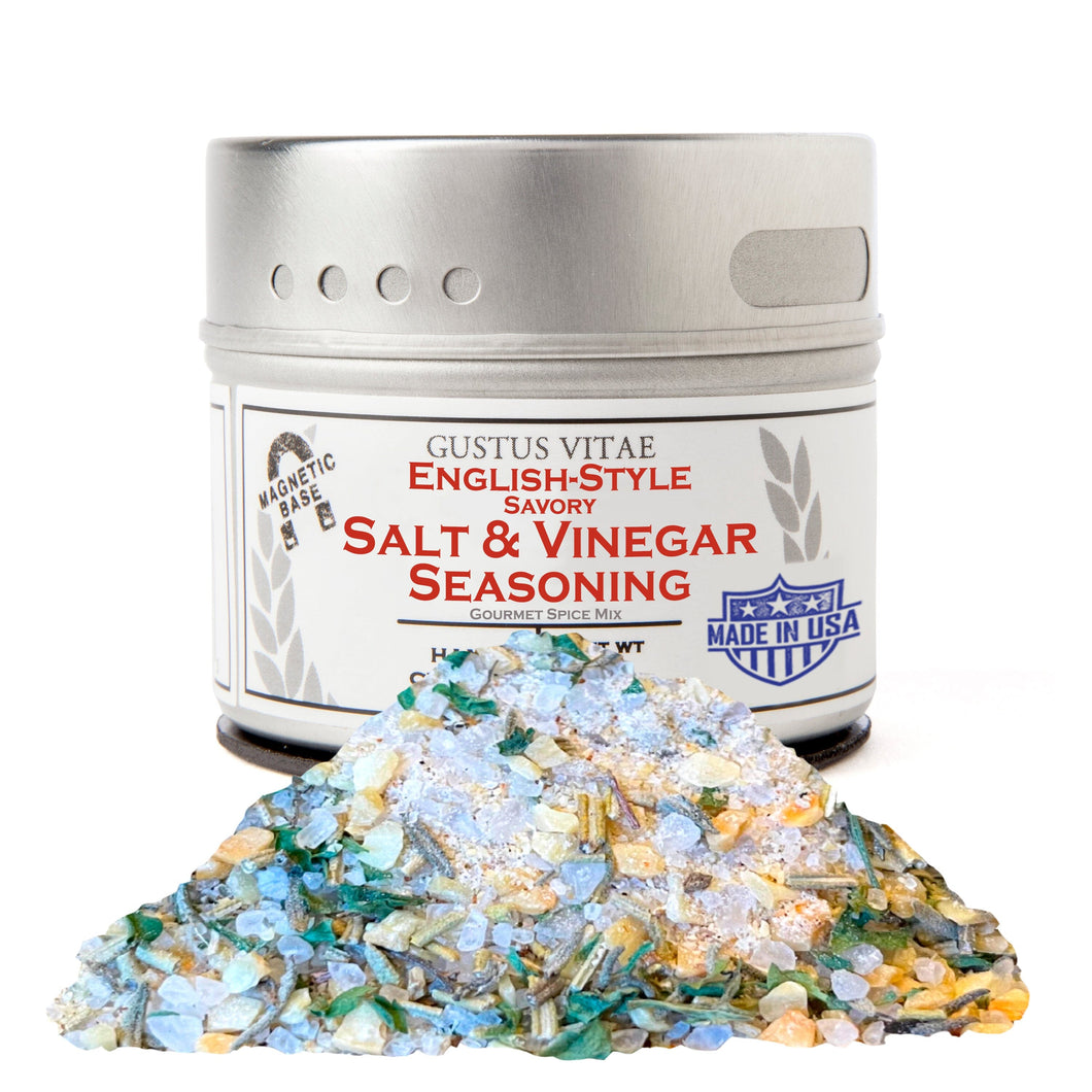 English-Style Savory Salt & Vinegar Seasoning Gourmet Seasonings Gustus Vitae