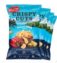 Load image into Gallery viewer, Field Trip Crispy Cuts, Island BBQ Pork Rind 1.0 oz bag - 12 bags x 1.0oz case
