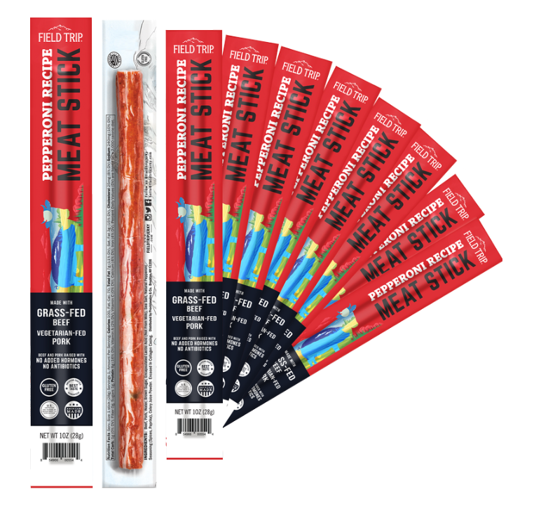 Field Trip Pepperoni Meat Stick 1oz bag - 10 bags x 1oz
