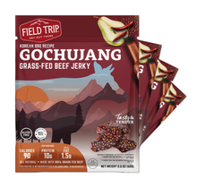 Load image into Gallery viewer, Field Trip Gochujang Korean BBQ Beef Jerky 2.2oz bag - 9 bags x 2.2 oz case

