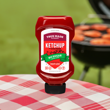 Load image into Gallery viewer, True Made No Added Sugar Ketchup, Squeeze Bottle - 6 bottles x 18.5 oz case
