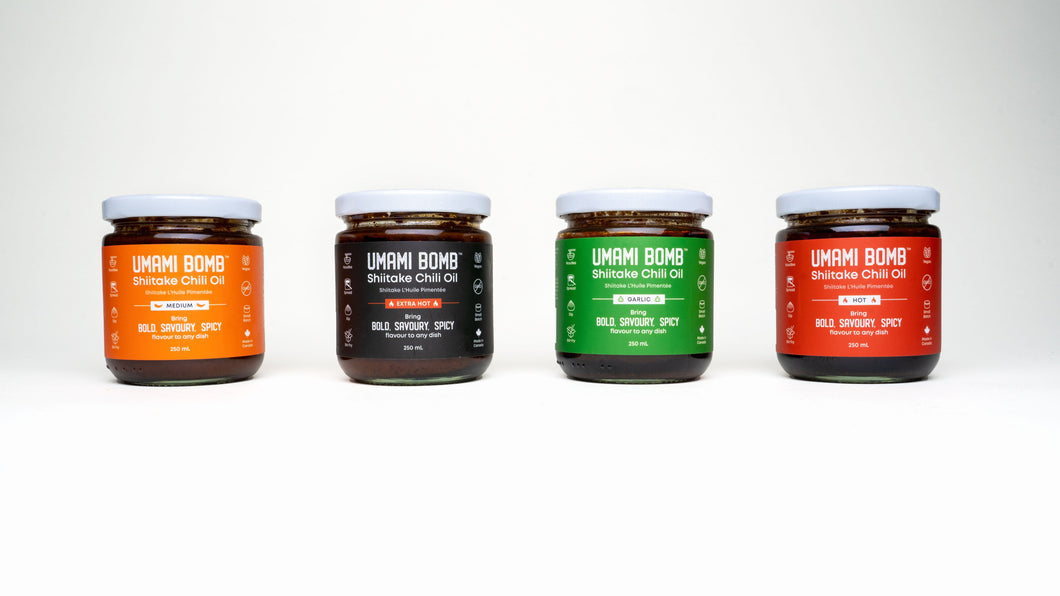 Vuvami Umami Bomb Shiitake Chili Oil Jar - The Original Four 4-Pack