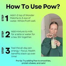 Load image into Gallery viewer, Wonder Matcha + Turmeric Wonder Matcha + Whisk Bundle (Save 20%) by Pow
