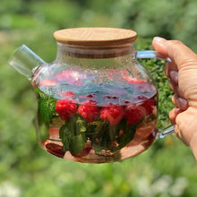 Load image into Gallery viewer, Wilmax Porcelain Thermo Glass Teapot 32 Fl Oz | High temperature and shock resistant
