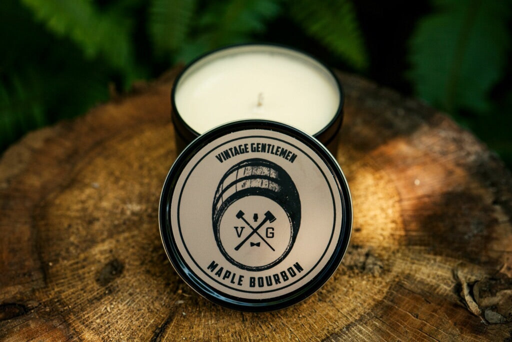 Vintage Gentlemen “Maple Bourbon” Soy Candle