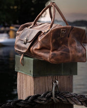 Load image into Gallery viewer, Vintage Gentlemen The “Hemingway” Buffalo Leather Duffle Bag [PREORDER]
