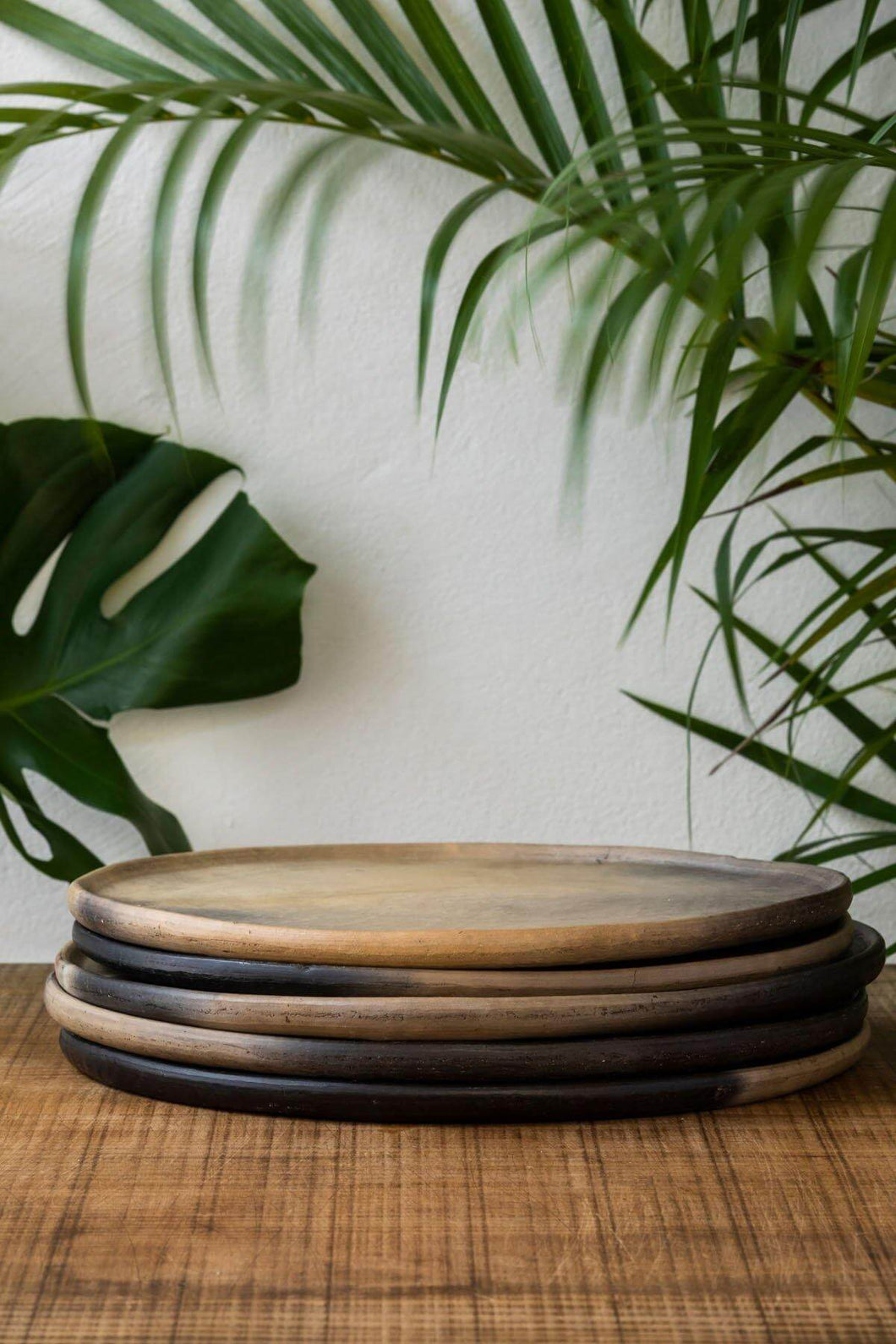 Wool+Clay Large Smoked Ceramic Dinner Plate