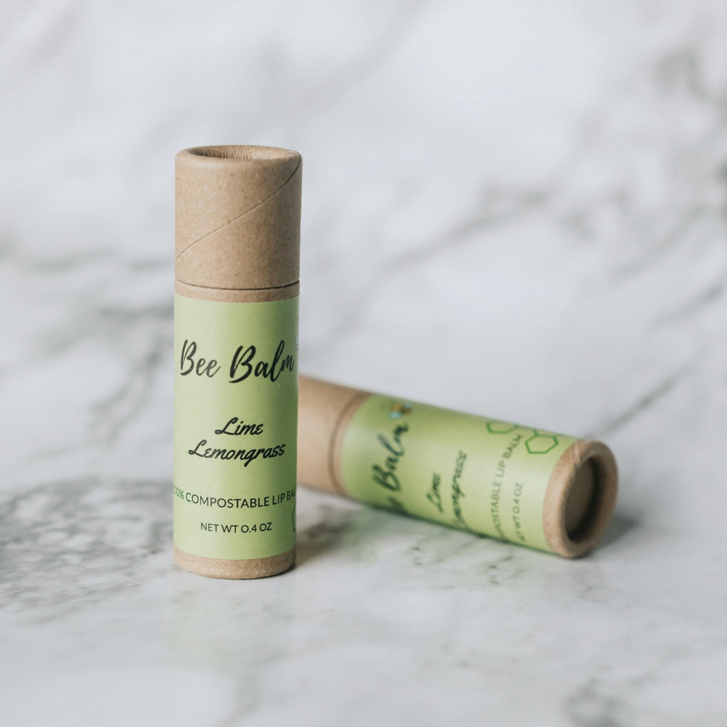 Bee Balm Lime Lemongrass Lip Balm Sticks - 6 Sticks