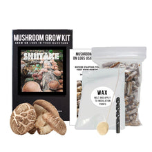 Load image into Gallery viewer, North Spore Organic Shiitake Mushroom Outdoor Log Kit
