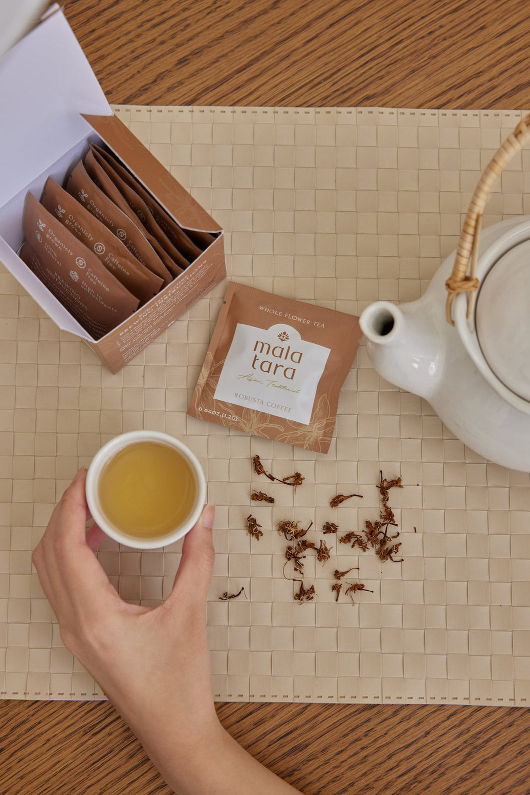 Mala Tara Coffee Flower Tea Box - 20 boxes