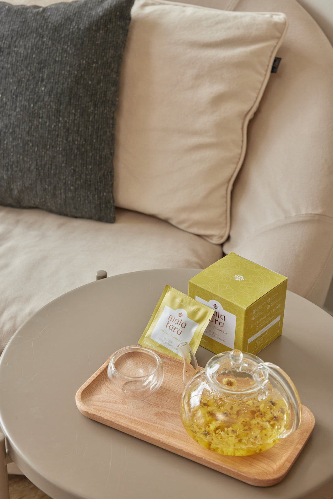 Mala Tara Yellow Chrysanthemum Whole Flower Tea Box