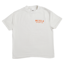 Load image into Gallery viewer, White T-Shirt with Mezcla Puff-Crispy Bar shown on the chest
