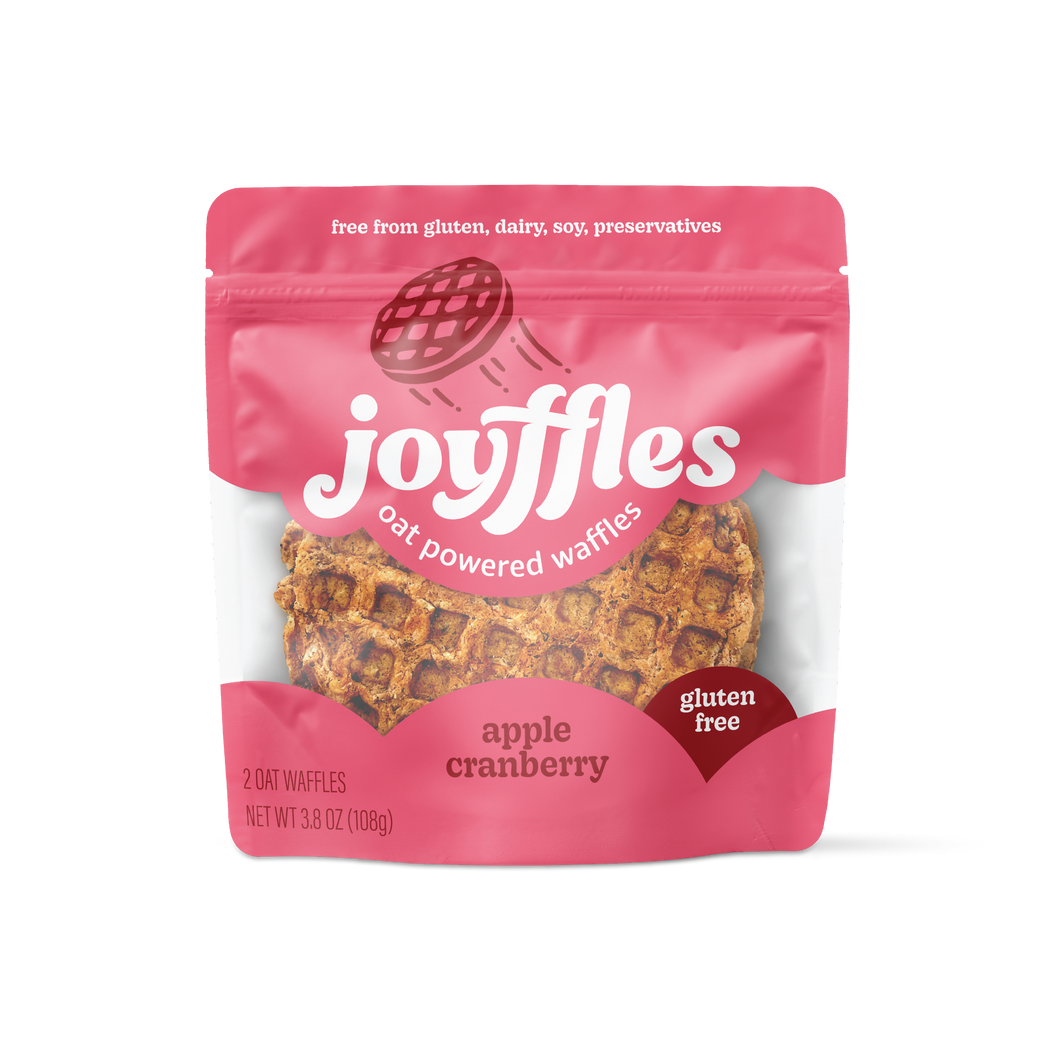 Joyffles apple cranberry (tart and sassy) Waffles - 2-piece Pack