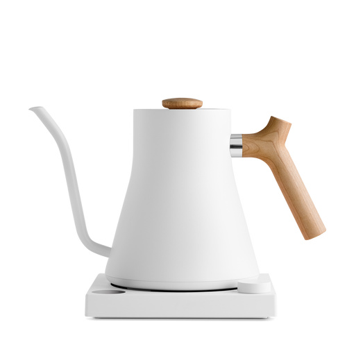 Stagg EKG Electric Kettle-Matte White + Maple-Stagg EKG 0.9 L-Fellow