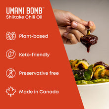 Load image into Gallery viewer, Vuvami Umami Bomb Shiitake Chili Oil Jar - The Original Four 4-Pack
