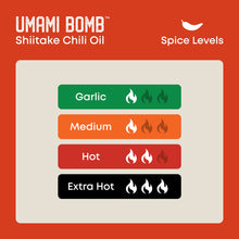 Load image into Gallery viewer, Vuvami Umami Bomb Shiitake Chili Oil Jar - The Original Four 4-Pack
