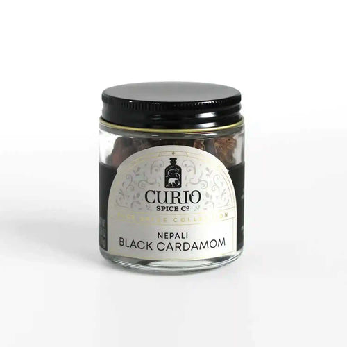 Jar of Nepali Black Cardamom Pods