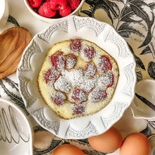 Load image into Gallery viewer, Vanilla-Raspberry Clafoutis - Recipe courtesy of Ruwanmali Samarakoon.
