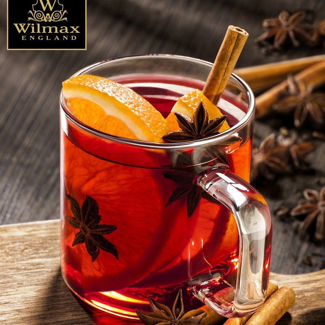Wilmax Porcelain Set Of 6 Thermo Glass Mug 13 Oz | High temperature and shock resistant