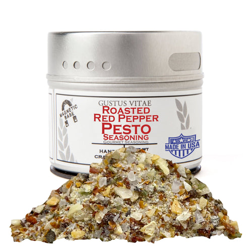 Roasted Red Pepper Pesto Seasoning Gourmet Seasonings Gustus Vitae