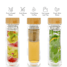Load image into Gallery viewer, Open Door Tea Bamboo Tea Tumbler
