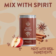 Load image into Gallery viewer, Root Elixirs Sparkling Spiced Apple Premium Cocktail Mixer *Limited-edition - 24 Cans (7.5 oz)
