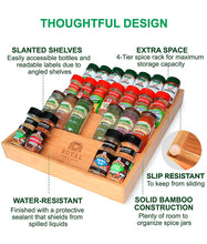 Load image into Gallery viewer, Royal Craft Wood Drawer spice rack organizer 17x13

