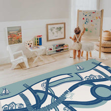 Load image into Gallery viewer, Shwally - For Home and Play Dakota Blue Playmat
